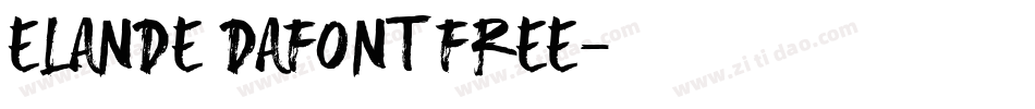 ELANDE DAFONT FREE字体转换